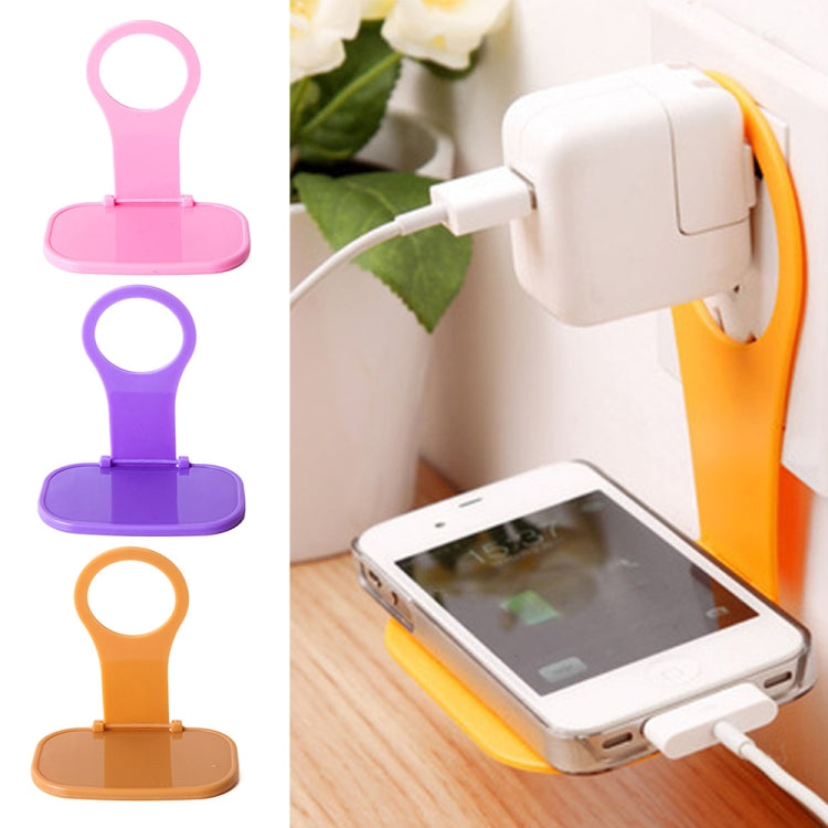 5 PCS Creative Collapsible Plastic Mobile Phone Charging Stand Portable Mobile Phone Charging Companion, Random Color Delivery - Desktop Holder by PMC TechLife | Online Shopping South Africa | PMC TechLife