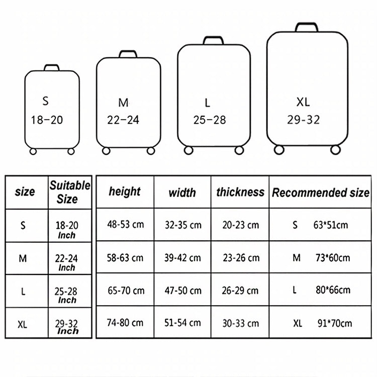 Travel Abrasion-resistant Elastic Luggage Protective Cover Suitcase Dust Covers, Size:25-28 inch(Pink Ripple) - free shipping - PMC TechLife - Order now!