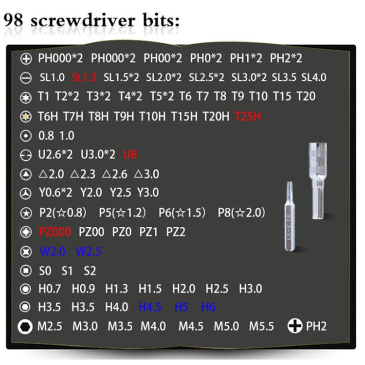 110 in 1 Magnetic Plum Screwdriver Mobile Phone Disassembly Repair Tool(Purple) - Screwdriver Set by PMC Jewellery | Online Shopping South Africa | PMC Jewellery