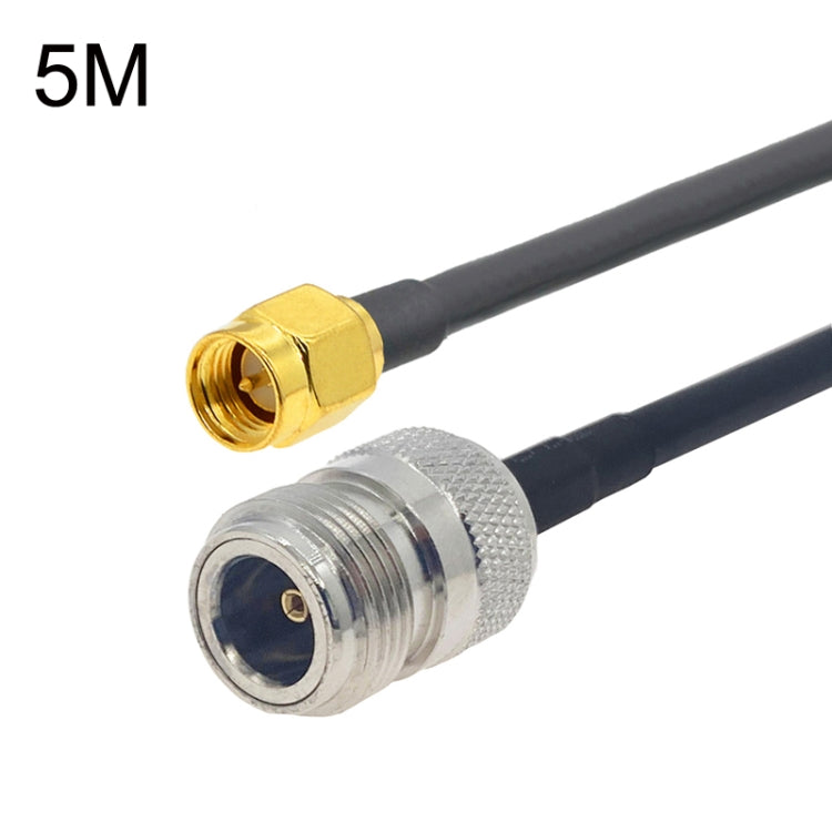 SMA Male to N Female RG58 Coaxial Adapter Cable, Cable Length:5m - Connectors by PMC Jewellery | Online Shopping South Africa | PMC Jewellery
