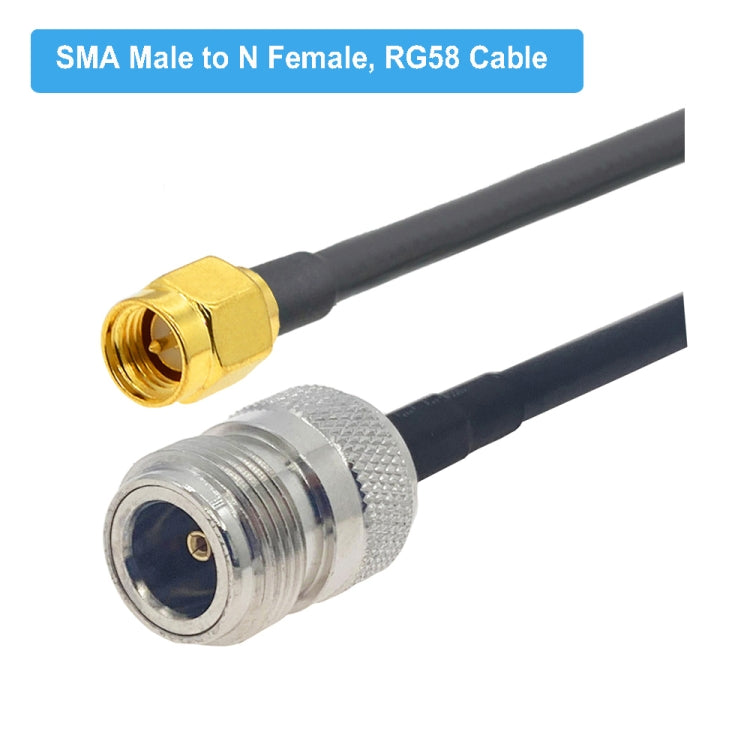 SMA Male to N Female RG58 Coaxial Adapter Cable, Cable Length:5m - Connectors by PMC Jewellery | Online Shopping South Africa | PMC Jewellery
