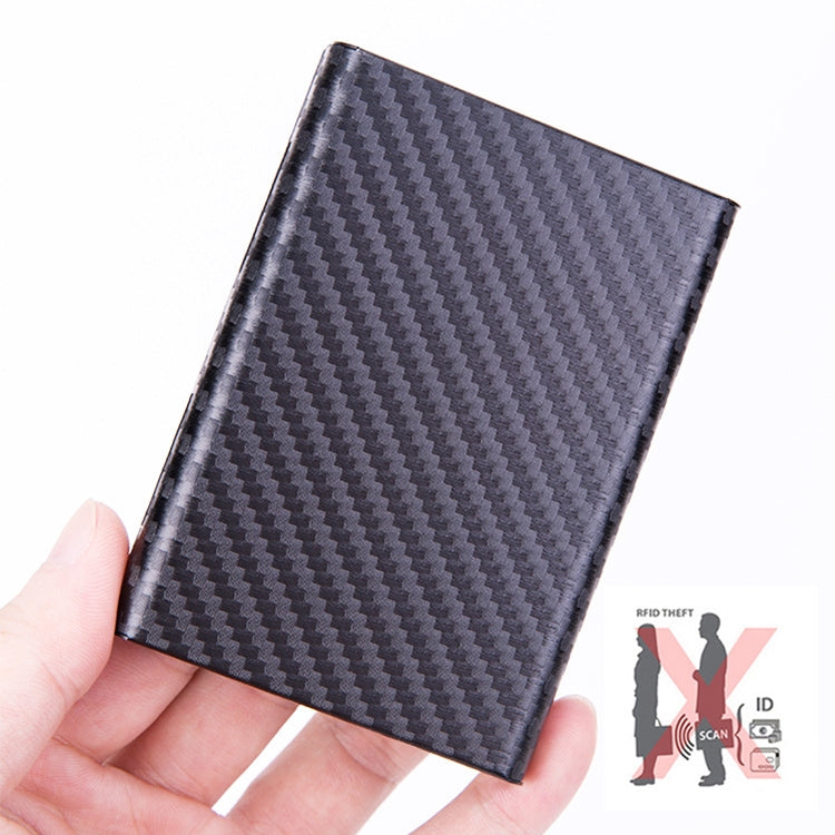 Aluminum Alloy Credit Card Bank Card Security Anti Magnetic Large Capacity Card Holder(Carbon Silver) - free shipping - PMC TechLife - Order now!