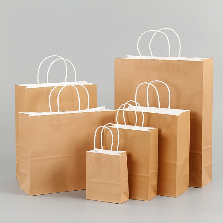 10 PCS Elegant Kraft Paper Bag With Handles for Wedding/Birthday Party/Jewelry/Clothes, Size:12x15x6cm(Purple) - free shipping - PMC TechLife - Order now!