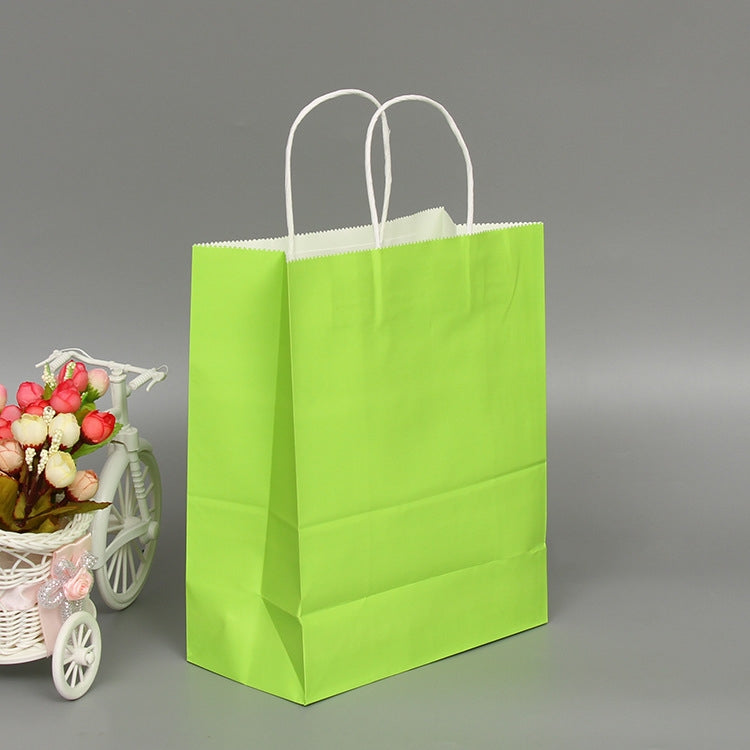 10 PCS Elegant Kraft Paper Bag With Handles for Wedding/Birthday Party/Jewelry/Clothes, Size:42x31x12cm(Light Green) - free shipping - PMC TechLife - Order now!