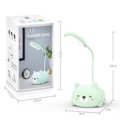 Cartoon Cat Design LED Eye Protection Reading Lamp USB Rechargeable Desk Lamp(White) -  by PMC Jewellery | Online Shopping South Africa | PMC Jewellery