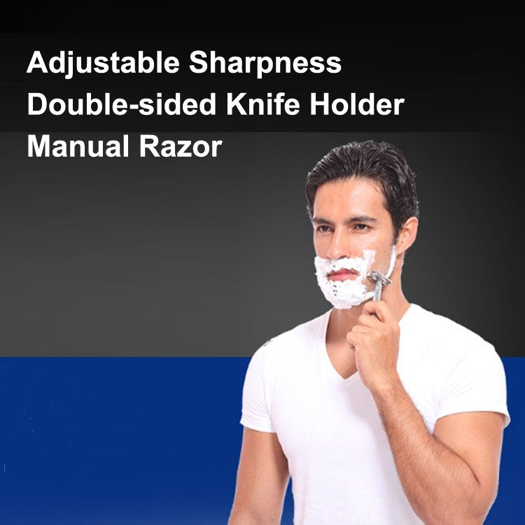 Men Vintage Adjustable Sharpness Double-sided Knife Holder Manual Razor - Manual Razor by PMC Jewellery | Online Shopping South Africa | PMC Jewellery