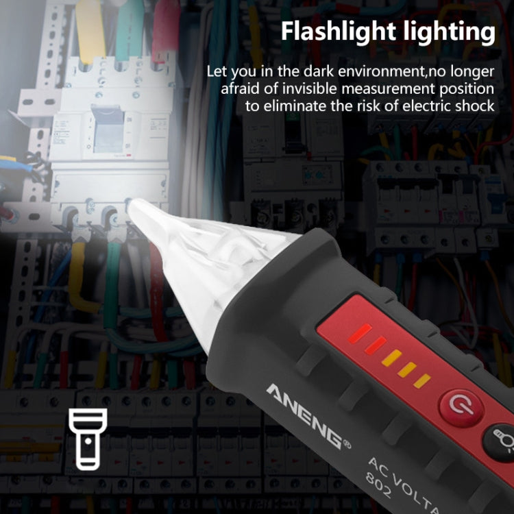 ANENG Non-contact Smart Electric Pen Home Induction Sound And Light Alarm Electric Pen(Red) - Voltage Detector by PMC TechLife | Online Shopping South Africa | PMC TechLife | Buy Now Pay Later Mobicred