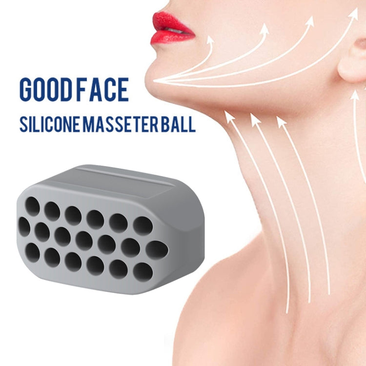 3PCS 4th Generation Masseter Ball Mandibular Trainer Facial Muscle Trainer Silicone Face-Lifting Device(White) - Corrector by PMC Jewellery | Online Shopping South Africa | PMC Jewellery