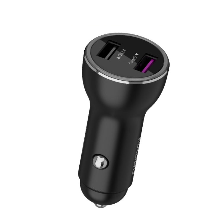 QIAKEY QK505 Dual Ports Fast Charge Car Charger(Black) - free shipping - PMC TechLife - Order now!