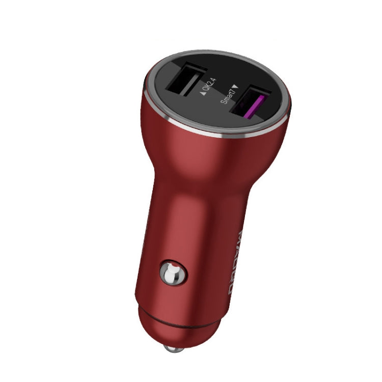 QIAKEY QK505 Dual Ports Fast Charge Car Charger(Red) - free shipping - PMC TechLife - Order now!