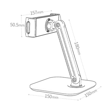 SSKY X28 Desktop Phone Tablet Stand Folding Bed Head Online Classes Convenient Support(White) - Desktop Holder by SSKY | Online Shopping South Africa | PMC Jewellery