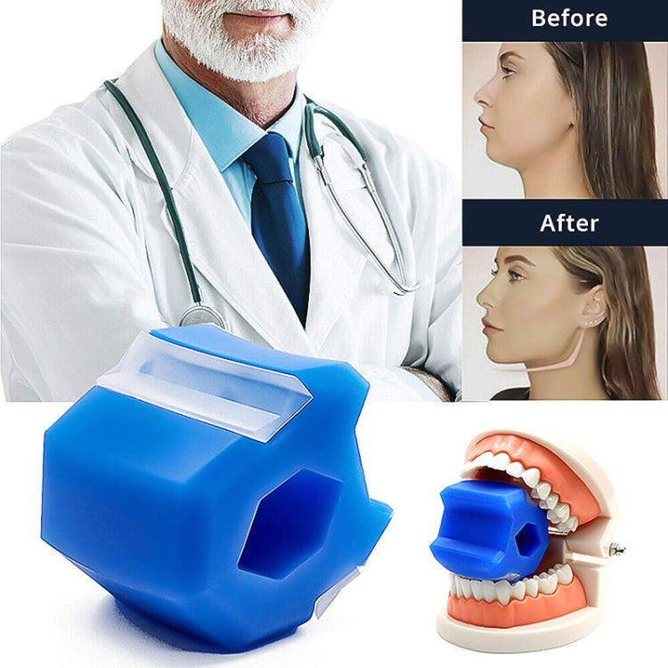 3PCS 6th Generation Masseter Ball Mandibular Trainer Facial Muscle Trainer Silicone Face-Lifting Device(Blue) - Corrector by PMC Jewellery | Online Shopping South Africa | PMC Jewellery