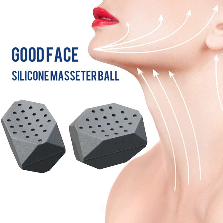 3PCS 7th Generation Masseter Ball Mandibular Trainer Facial Muscle Trainer Silicone Face-Lifting Device(Gray) - Corrector by PMC Jewellery | Online Shopping South Africa | PMC Jewellery