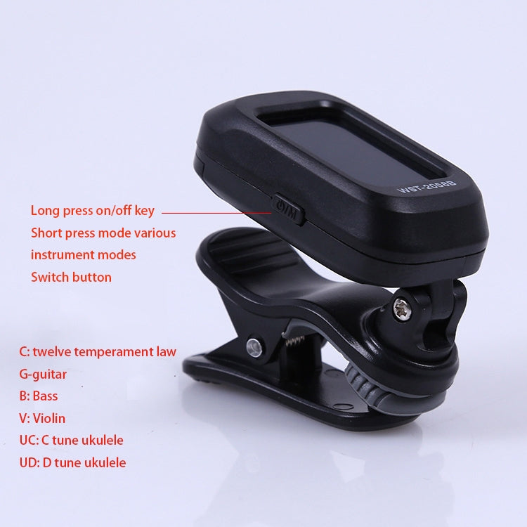 Little Angel WST-2058B Guitar Capo Electronic Tuner, Size:5��3.7��2.7cm(Black) - free shipping - PMC TechLife - Order now!