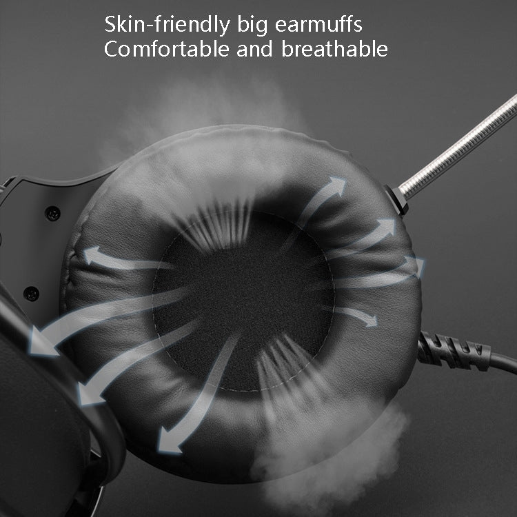 Smailwolf AK3 3.5mm Double Plug Version Game Wired Luminous Desktop Computer Headset(White) - free shipping - PMC TechLife - Order now!