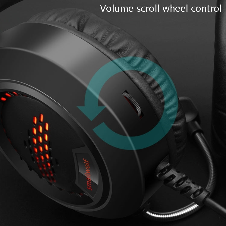 Smailwolf AK3 3.5mm Double Plug Version Game Wired Luminous Desktop Computer Headset(White) - free shipping - PMC TechLife - Order now!