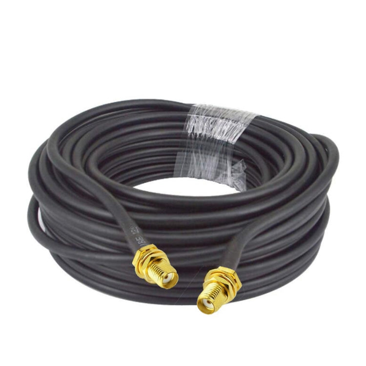 SMA Female To SMA Female RG58 Coaxial Adapter Cable, Cable Length:0.5m - Connectors by PMC TechLife | Online Shopping South Africa | PMC TechLife