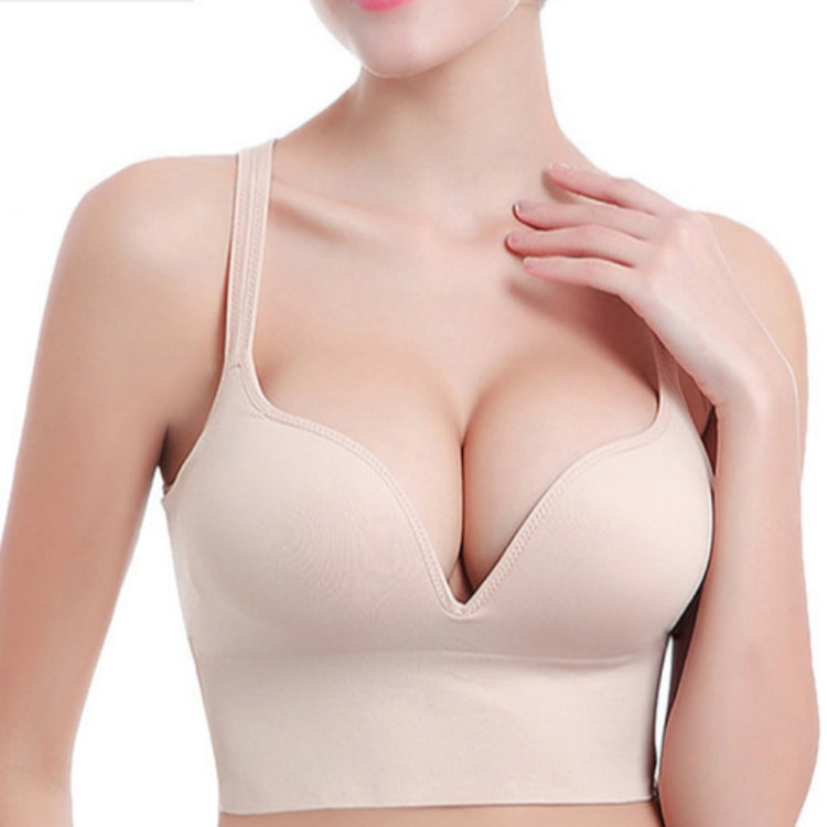 Wireless Sporty Shockproof Running Push Up Sports Bra, Size:XL(Complexion) - Ladies Underwear by PMC Jewellery | Online Shopping South Africa | PMC Jewellery