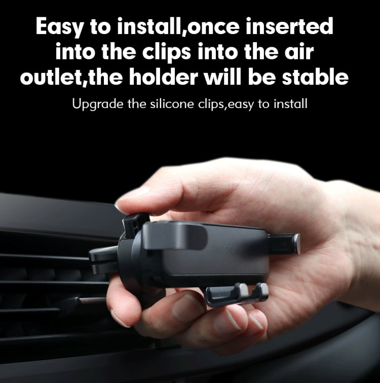 Car Air Conditioning Air Outlet Mobile Phone Holder(Gray Upgrade Pro Metal) - Car Holders by PMC TechLife | Online Shopping South Africa | PMC TechLife