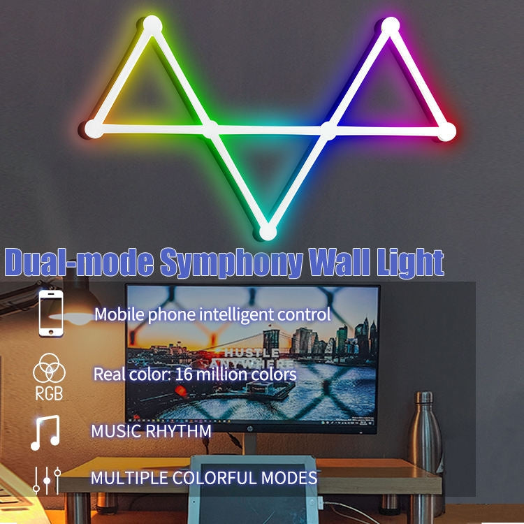 JSK-P22 Smart RGB Mosaic Light Rhythm Light Support Amazon Alexa / Google Assistant /DuerOS US Plug(White) - Novelty Lighting by PMC TechLife | Online Shopping South Africa | PMC TechLife