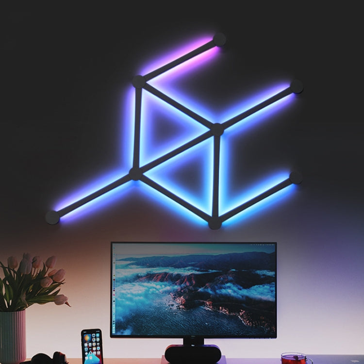 JSK-P22 Smart RGB Mosaic Light Rhythm Light Support Amazon Alexa / Google Assistant /DuerOS UK Plug(Black) - Novelty Lighting by PMC TechLife | Online Shopping South Africa | PMC TechLife