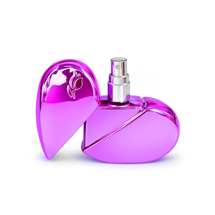 Heart-shaped Spray Perfume Bottle(Purple) - Cosmetics bottle by PMC Jewellery | Online Shopping South Africa | PMC Jewellery