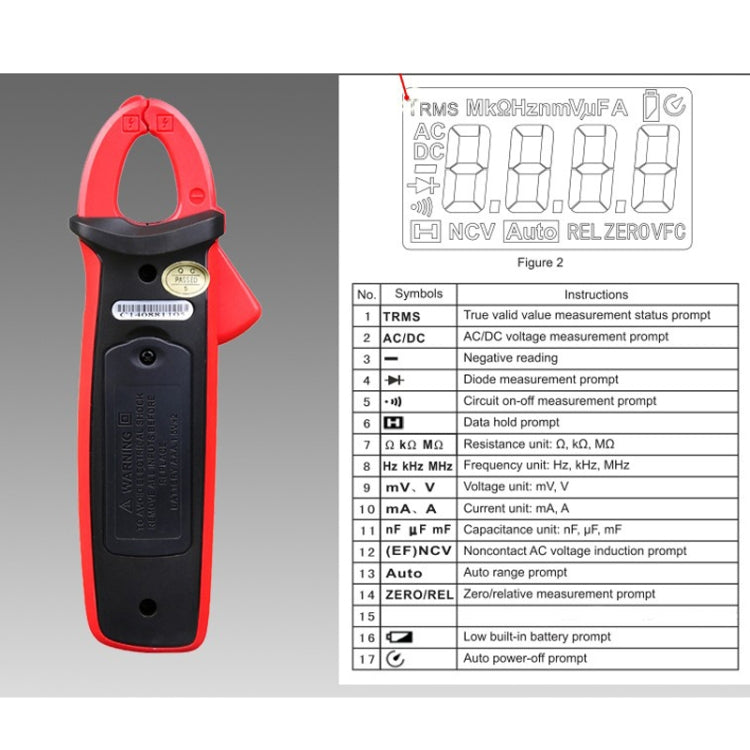 UNI-T UT210D 200A Digital Clamp Meter AC DC Voltage Detector - free shipping - PMC TechLife - Order now!
