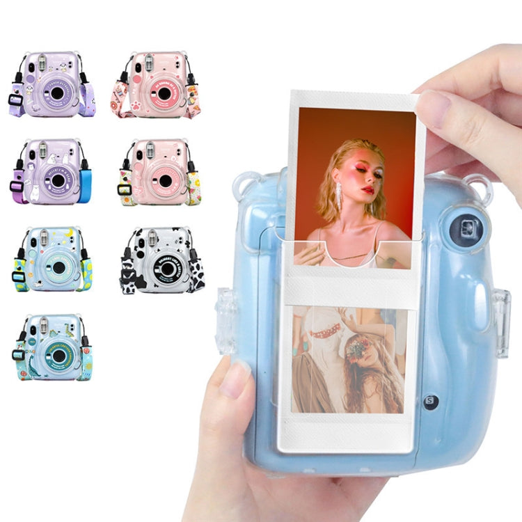 For Fujifilm Instax Mini 11  5sets Storage Case + Shoulder Strap + Sticker 3 In 1 Set(Set 5) - free shipping - PMC TechLife - Order now!