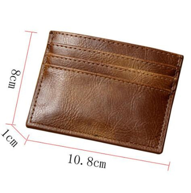 Men Card Holder Driver License Holster Multi Card Bank Card Holder(Dark Brown) - free shipping - PMC TechLife - Order now!