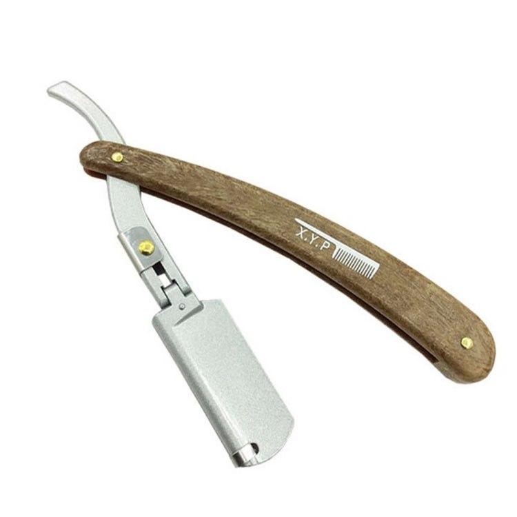 Manual Razor Folding Wooden Handle Men's Razor, Color:Silver - Manual Razor by PMC Jewellery | Online Shopping South Africa | PMC Jewellery