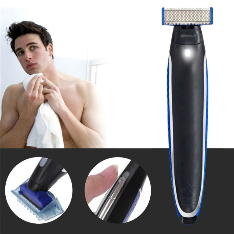 Electric Men Shaver Rechargeable Shaver Trimmer(Black + Blue) - Electric Shavers by PMC Jewellery | Online Shopping South Africa | PMC Jewellery