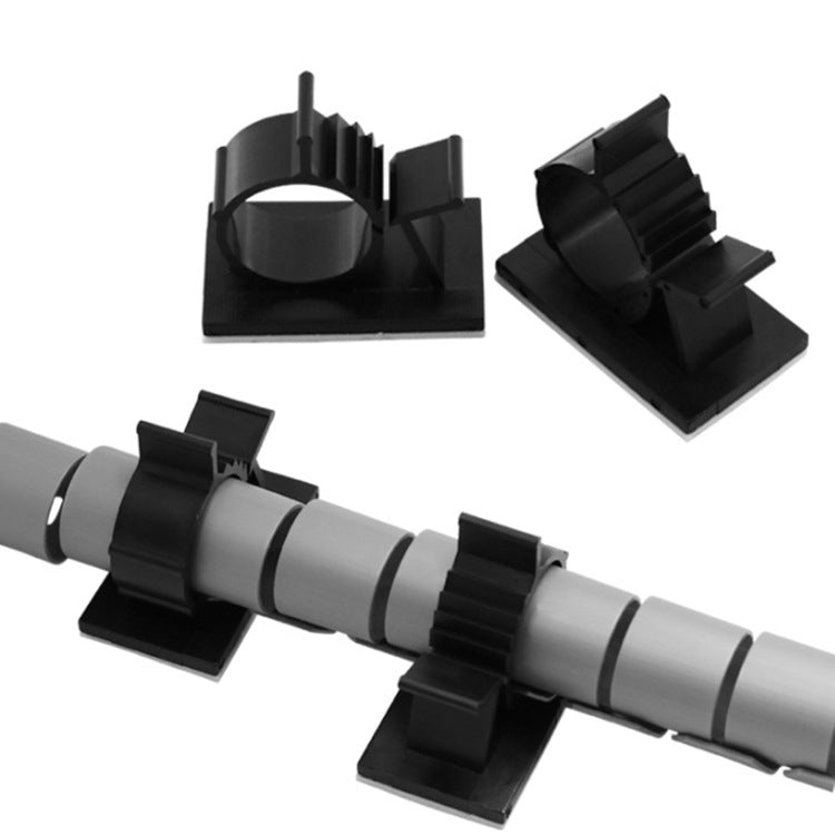 100 PCS Y-1720 Adjustable Self-Adhesive Wire Fixing Cable Organizer (Black) - Cable Organizer by null | Online Shopping South Africa | PMC TechLife | Buy Now Pay Later Mobicred