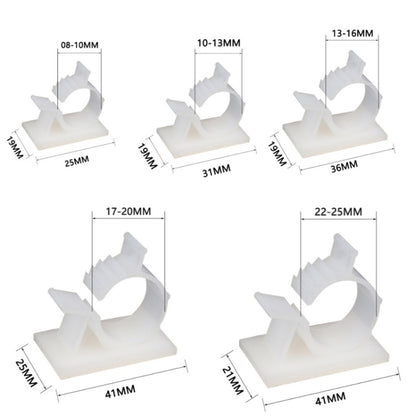 100 PCS  Y-1316 Adjustable Self-Adhesive Wire Fixing Cable Organizer(White) - Cable Organizer by null | Online Shopping South Africa | PMC Jewellery