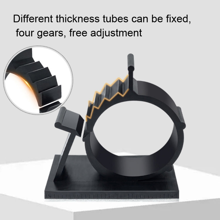 100 PCS Y-1720 Adjustable Self-Adhesive Wire Fixing Cable Organizer (Black) - Cable Organizer by null | Online Shopping South Africa | PMC TechLife | Buy Now Pay Later Mobicred