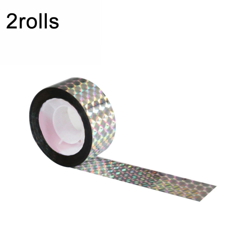 2rolls  4.8 x 50m Double-sided Bird Repeller Ribbon Anti Bird Tape Flashing Reflective Bird Repellent(Laser Frid) - Plant Support & Care by PMC Jewellery | Online Shopping South Africa | PMC Jewellery