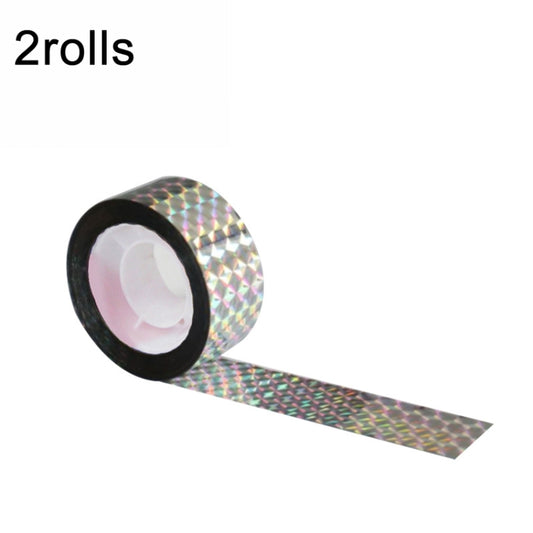 2rolls  4.8 x 50m Double-sided Bird Repeller Ribbon Anti Bird Tape Flashing Reflective Bird Repellent(Laser Frid) - Plant Support & Care by PMC Jewellery | Online Shopping South Africa | PMC Jewellery