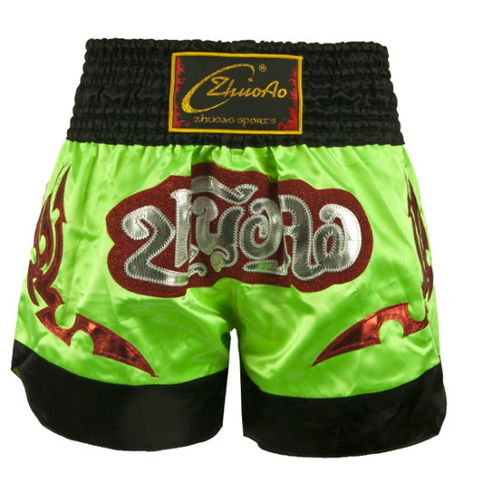 ZhuoAo Muay Thai/Boxing/Sanshou/Fighting Shorts for Men and Women, Size:XL(Pretty Green) - Sportswear by ZhuoAo | Online Shopping South Africa | PMC Jewellery