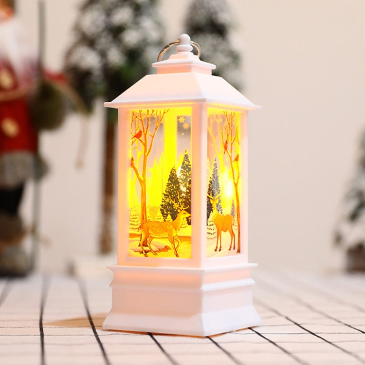 Christmas Flame Lantern Christmas Decoration LED Luminous Ornament Candlestick Lamp, Size: Large 77 x 77 x 195mm(Red Santa) - Christmas Decoration Lamps by PMC TechLife | Online Shopping South Africa | PMC TechLife | Buy Now Pay Later Mobicred