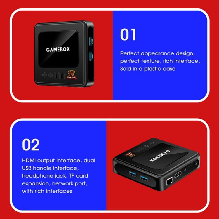 GD10 32G Built-In 10000+ Games Dual System Set-Top Box 3D Home 4K HD  TV Game Console Box EU Plug(Black) - free shipping - PMC TechLife - Order now!