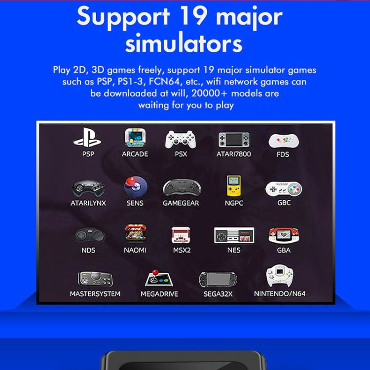 GD10 32G Built-In 10000+ Games Dual System Set-Top Box 3D Home 4K HD  TV Game Console Box AU Plug(Black) - free shipping - PMC TechLife - Order now!