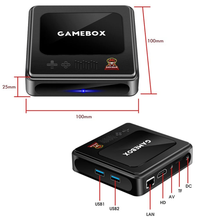 GD10 64G Built-In 30000+ Games Dual System Set-Top Box 3D Home 4K HD  TV Game Console Box EU Plug(Black) - free shipping - PMC TechLife - Order now!