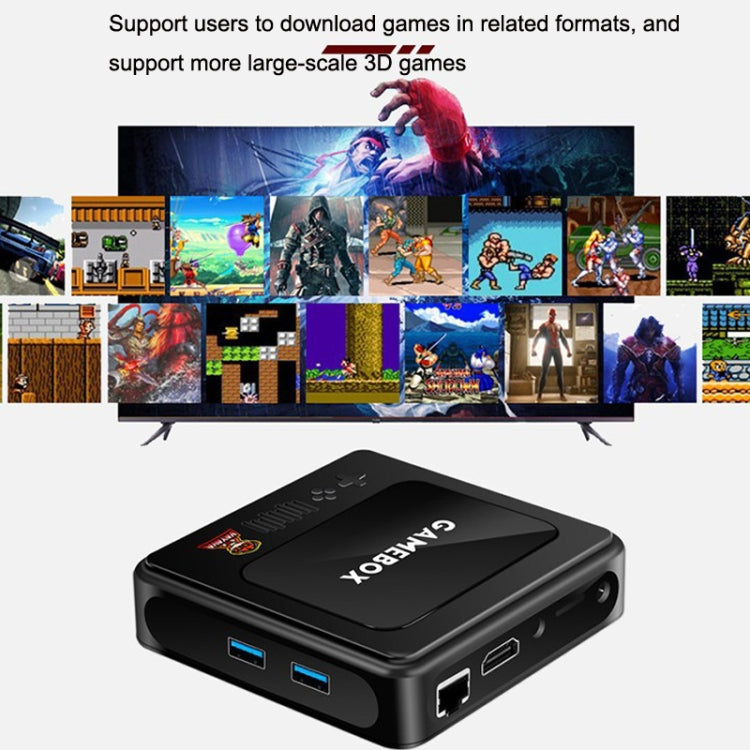 GD10 256G Built-In 60000+ Games Dual System Set-Top Box 3D Home 4K HD  TV Game Console Box US Plug(White) - free shipping - PMC TechLife - Order now!