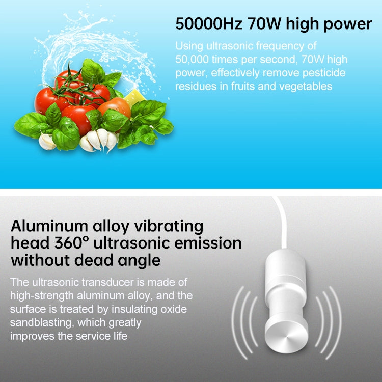 JeKen CE-9600 Household Ultrasonic Cleaner Vegetable Washing Glasses Watch Jewelry Cleaner(EU Plug) - free shipping - PMC TechLife - Order now!