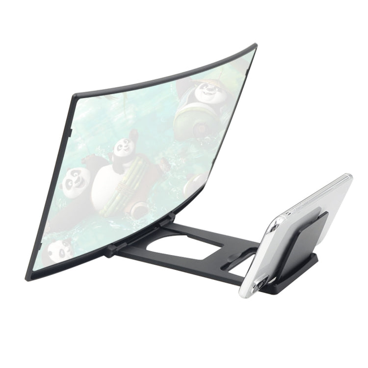 L6 12 inch Curved Screen Mobile Phone Screen Magnifier 3D High-definition Screen Magnifier Multifunctional Lazy Bracket - Screen Magnifier by PMC TechLife | Online Shopping South Africa | PMC TechLife