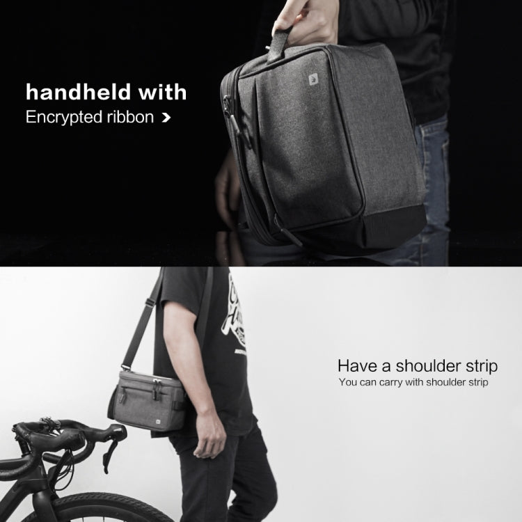 Rhinowalk Bicycle Front Handle Bag Camera Bag Waterproof 7.5 inch Large Touch Screen Navigation Mobile Phone Bag Bicycle Bag(Carbon Fiber Black Green) - free shipping - PMC TechLife - Order now!
