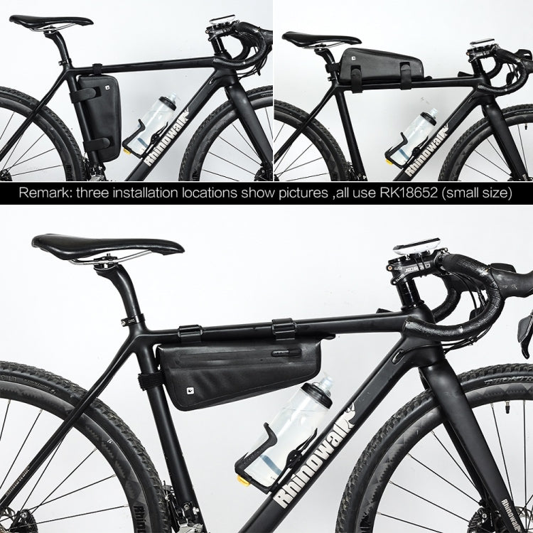 Rhinowalk Bicycle Front Beam Triangle Bag TPU Waterproof Mountain Road Bike Long-distance Riding Saddle Bag(Small 2.2L) - free shipping - PMC TechLife - Order now!