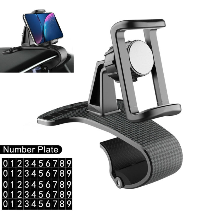 Car Mobile Phone Holder Buckle Instrument Trolley Inner Clip Mobile Phone Navigation Bracket With Number Plate - Car Holders by PMC TechLife | Online Shopping South Africa | PMC TechLife