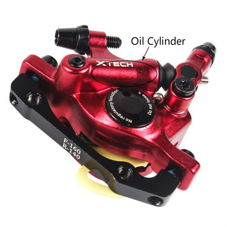 ZOOM HB100 Mountain Bike Hydraulic Brake Caliper Folding Bike Cable Pull Hydraulic Disc Brake Caliper, Style:Front and Rear(Black) - free shipping - PMC TechLife - Order now!