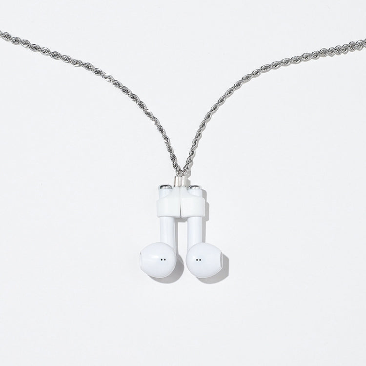 AIRPODS Wireless Headset Anti-lost Chain Strong Magnetic Sleeve Titanium Steel Stainless Steel Color Retention Anti-lost Necklace(Steel Color) - Anti-lost & Holder by PMC TechLife | Online Shopping South Africa | PMC TechLife
