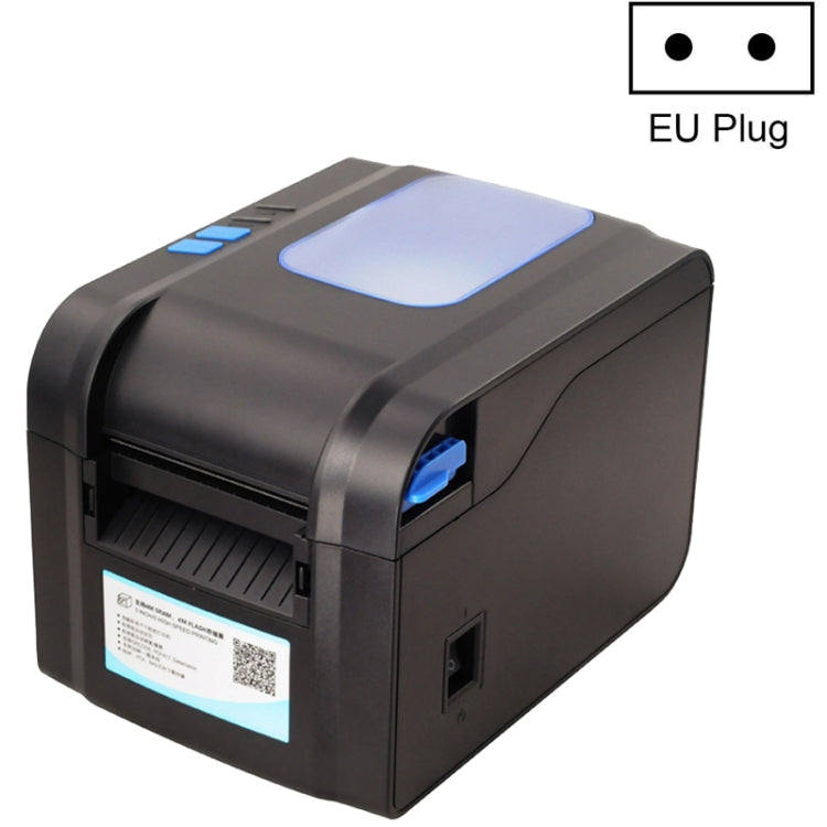 Xprinter XP-370B Barcode Printer Self-adhesive QR Code Printer Label Clothing Tag Thermal Ticket Machine(EU Plug) - free shipping - PMC TechLife - Order now!